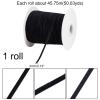 NBEADS 50 Yards 1/8 inch Single Face Velvet Ribbon, Black Satin Ribbon Polyester Velvet Ribbon for Choker Wedding Gift Wrapping Hair Bows Home Christmas Decoration view 4