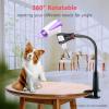 Alloy Hair Dryer Stand 360 Degree Rotating Hands Free Hair Dryer Stand with Clamp Blow Dryer Holder Adjustable Height Hair Dryer Holder view 2