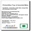 Ghasitaram Gifts Rakhi Gifts for Brothers Printed Blue Tray of Assorted Bites with 2 Blue Rudraksh Rakhis view 2