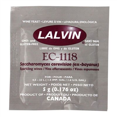 Lalvin - Part Number EC-1118B EC-1118 Yeast by Lallemand Inc Set of 2
