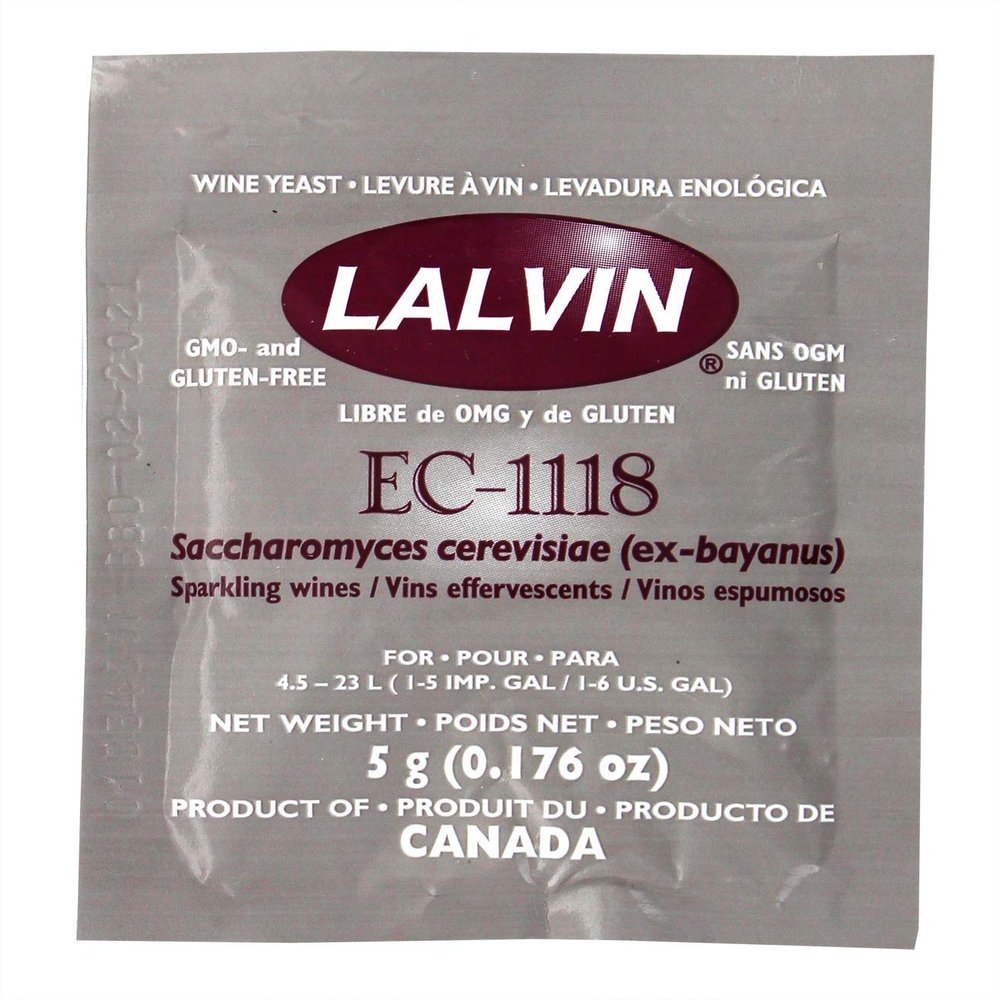 Lalvin - Part Number EC-1118B EC-1118 Yeast by Lallemand Inc Set of 2
