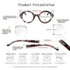 100 CLASSIC 4-Pack Oversized Round Blue Light Filtering/Anti-Glare Reading Glasses for Women Spring Hinges Floral Pattern Readers Ladies Fashion Eyeglasses (4.00x) view 3