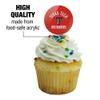 GRAPHICS & MORE Texas Tech University Official Logo Cupcake Picks Toppers Decoration Set of 6 view 3