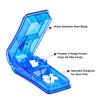 2PCS Pill Cutter, Professional Pill Splitter for Cutting Small Pills or Large Pills in Half view 2