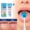 Tongue Cleaning Scraper Brush Kit, Tongue Cleaning Gel Oral Care Removes Oral Odor Fresh Breath Tongue Coating Cleaning Bad Breath for Adults, 50g (2pcs) view 2