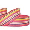 1 Pcs 1 1/2"W Stripe Grosgrain Ribbon Pink Purple Yellow White Color 5 Yards, Stripe Ribbon for Gift Wrapping | #AA120RK view 1