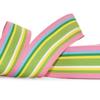 1 Pcs 1 1/2"W Stripe Grosgrain Ribbon Pink Blue Yellow White Color 5 Yards, Stripe Ribbon for Gift Wrapping | #AA120RK view 1