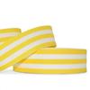 1 Pcs 1 1/2"W Stripe Grosgrain Ribbon Yellow White Taffy Color 5 Yards, Stripe Ribbon for Gift Wrapping | #AA120RK view 1