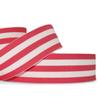 1 Pcs 1 1/2"W Stripe Grosgrain Ribbon Pink White Taffy Color 5 Yards, Stripe Ribbon for Gift Wrapping | #AA120RK view 1