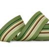 1 Pcs 1 1/2"W Stripe Grosgrain Spool Green Brown 10 Yards, Stripe Ribbon for Gift Wrapping | #AA120RK view 1