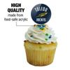 GRAPHICS & MORE University of Toledo Official Logo Cupcake Picks Toppers Decoration Set of 6 view 3