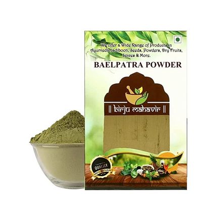 ROSEVILLA Birju Mahavir Bael Patra Powder - Aegle marmelos - Bael Leaf Powder - Bel Leaves Powder 200 Gr