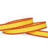 1 Pcs 3/8"W Striped Edge Lollipop Grosgrain Ribbon Yellow Orange 10 Yards, Stripe Ribbon for Gift Wrapping | #AA120RK view 1