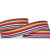 1 Pcs 5/8"W Stripe Grosgrain Ribbon Red Blue Green Yellow Pink White 10 Yards, Stripe Ribbon for Gift Wrapping | #AA120RK view 1