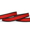 1 Pcs 3/8"W Striped Edge Lollipop Grosgrain Ribbon Red Black 10 Yards, Stripe Ribbon for Gift Wrapping | #AA120RK view 1