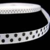 1 Pcs 3/8"W Polka Dot Grosgrain Ribbon White Black Confetti 10 Yards, Ribbon for Gift Wrapping | #AA120RK view 1