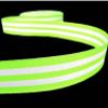 1 Pcs 7/8"W Striped Grosgrain Ribbon Lime Green White 5 Yards, Stripe Ribbon for Gift Wrapping | #AA120RK view 1