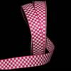 1 Pcs 5/8"W Checked Gingham Woven Jacquard Ribbon Bright Pink White 5 Yards, Gingham Ribbon for Gift Wrapping | #AA120RK view 1