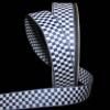 1 Pcs 5/8"W Checked Gingham Woven Jacquard Ribbon Navy Blue White 5 Yards, Gingham Ribbon for Gift Wrapping | #AA120RK view 1