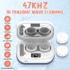 MUGLE Portable Ultrasonic Contact Lens Cleaner with USB Charger - Fit Disposable Soft, Colored & RGP Lenses - Travel & Home (White) view 2