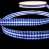1 Pcs 1/4"W Spool Mini Check Gingham Plaid Ribbon Royal Blue White 25 Yards, Gingham Ribbon for Gift Wrapping | #AA120RK view 1