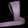 1 Pcs 5/8"W Checked Gingham Woven Jacquard Ribbon Purple White 5 Yards, Gingham Ribbon for Gift Wrapping | #AA120RK view 1