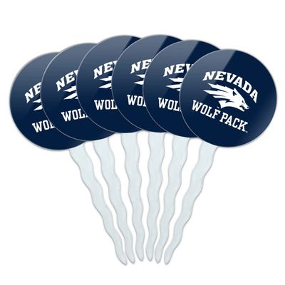 GRAPHICS & MORE University of Nevada, Reno Wolf Pack Cupcake Picks Toppers Decoration Set of 6