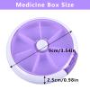 3PCS Pill Organizer Travel Pill case for Purse Portable Medicine case Small Weeks Pill Box for Vitamins/Fish Oil/Pills/Supplements (3PCS) view 4