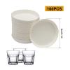 100pcs Disposable Cup Coverware 8.5 X 8.5cm Coffee Cup Drinking Lid Paper Cup Cap for Wedding/Parties//Kitchen (8.5 X 8.5cm) view 2