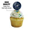 GRAPHICS & MORE US Naval Academy Midshipmen Cupcake Picks Toppers Decoration Set of 6 view 3