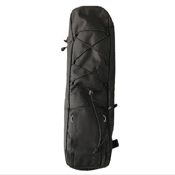 Oxygen Tank Backpack for D Cylinders, Black Oxford Cloth Portable Oxygen Bag with Padded Shoulder Straps and Sternum Strap, Integrated Tubing Port for Tubing Connection, Oxygen Tank Holder