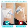 25 Pcs Waterproof Dialysis Catheter Shower Cover + Non-Stick Center Pad, Peritoneal Dialysis Port Shields Protector Dressing for Picc Line Feeding Tube Chest Chemo Wound Bandages 8"x8" view 3