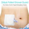 25 Pcs Waterproof Dialysis Catheter Shower Cover + Non-Stick Center Pad, Peritoneal Dialysis Port Shields Protector Dressing for Picc Line Feeding Tube Chest Chemo Wound Bandages 9"x9" view 3