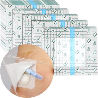 25 Pcs Waterproof PD Dialysis Catheter Wound Cover Shields Island Dressing Bandages for Showering Picc Line Chest Peritoneal Chemo Port Feeding Tube G-Tube Water Barrier Protector, 8"x8"