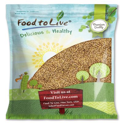 Food to Live Hulled Barley Grain, 10 Pounds - 100% Whole Grain, Vegan, Great for Home Baking, Brewing, Grinding. Rich in Selenium, Fiber. Perfect for Chili, Hot Cereal, Salads. Bulk Seeds. Made in USA