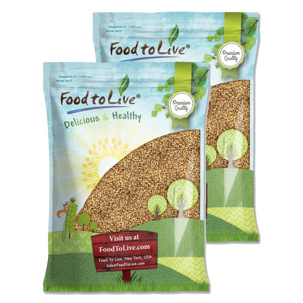 Food to Live Hulled Barley Grain, 20 Pounds - 100% Whole Grain, Vegan, Great for Home Baking, Brewing, Grinding. Rich in Selenium, Fiber. Perfect for Chili, Hot Cereal, Salads. Bulk Seeds. Made in USA