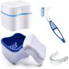 BTwood Denture Bath Kit  Includes 2 Denture Bath Cups, 2 Denture Cleaner Brushes, and 2 Strainer Baskets  Ideal for Dentures, Retainers, and Mouthguards view 3