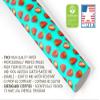 Turquoise Strawberry Gift Wrap, 12 foot x 30 inch roll view 4
