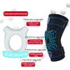LTLCLZ 1Pcs Knee Patella Protector Brace Silicone Spring Knee Pad Basketball Running Knee Sleeve Support Sports Kneepads,Black,M view 3