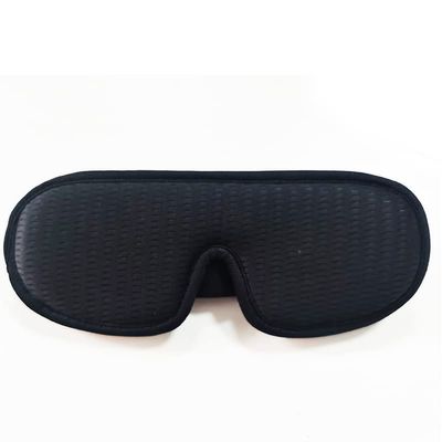 3D Sleeping Mask 100% Blackout Blindfold Light Soft Sleep Mask for Eyes Eye Shade Blindfold Sleeping Aid (Black)
