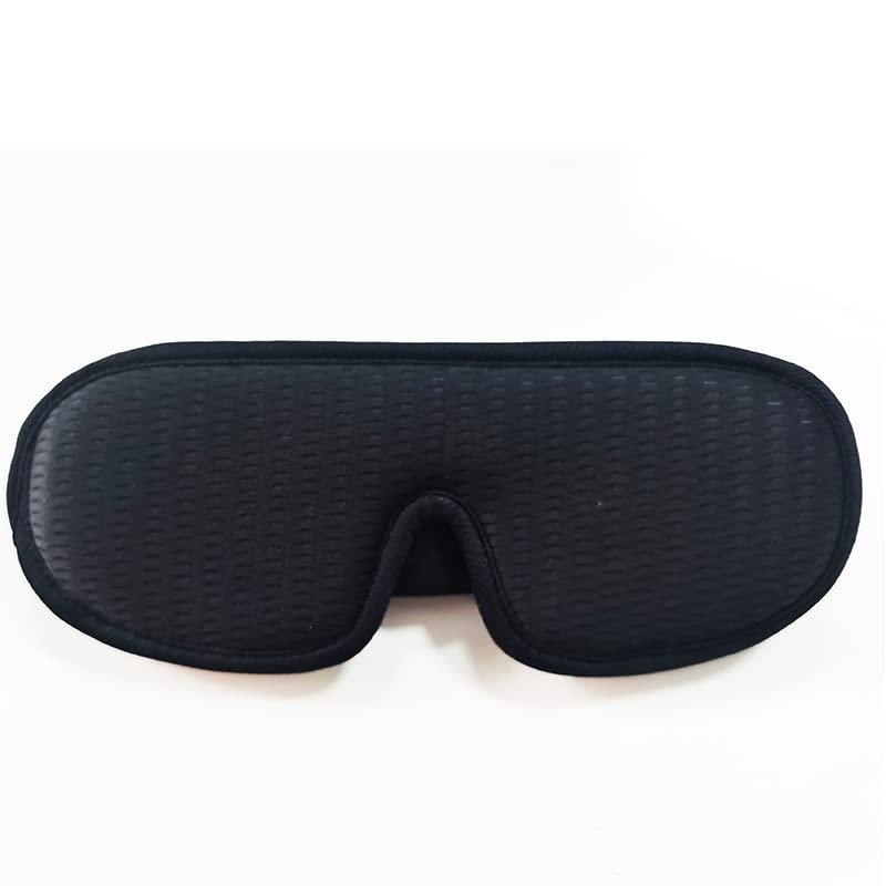 3D Sleeping Mask 100% Blackout Blindfold Light Soft Sleep Mask for Eyes Eye Shade Blindfold Sleeping Aid (Black)