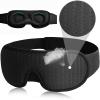 3D Sleeping Mask 100% Blackout Blindfold Light Soft Sleep Mask for Eyes Eye Shade Blindfold Sleeping Aid (Black) view 4
