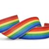 1 Pcs 1"W Striped Grosgrain Ribbon Rainbow 5 Yards, Stripe Ribbon for Gift Wrapping | #AA120RK view 1