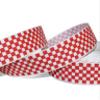 1 Pcs 1"W Checkered Gingham Grosgrain Ribbon Red White 5 Yards, Gingham Ribbon for Gift Wrapping | #AA120RK view 1