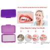 Braces Cleaning Kit for Teeth, Portable Orthodontic Toothbrush Kit Oral Care Dental Travel Kit - Interdental Brush Dental Wax Dental Floss Toothbrush Box (Purple B) view 4