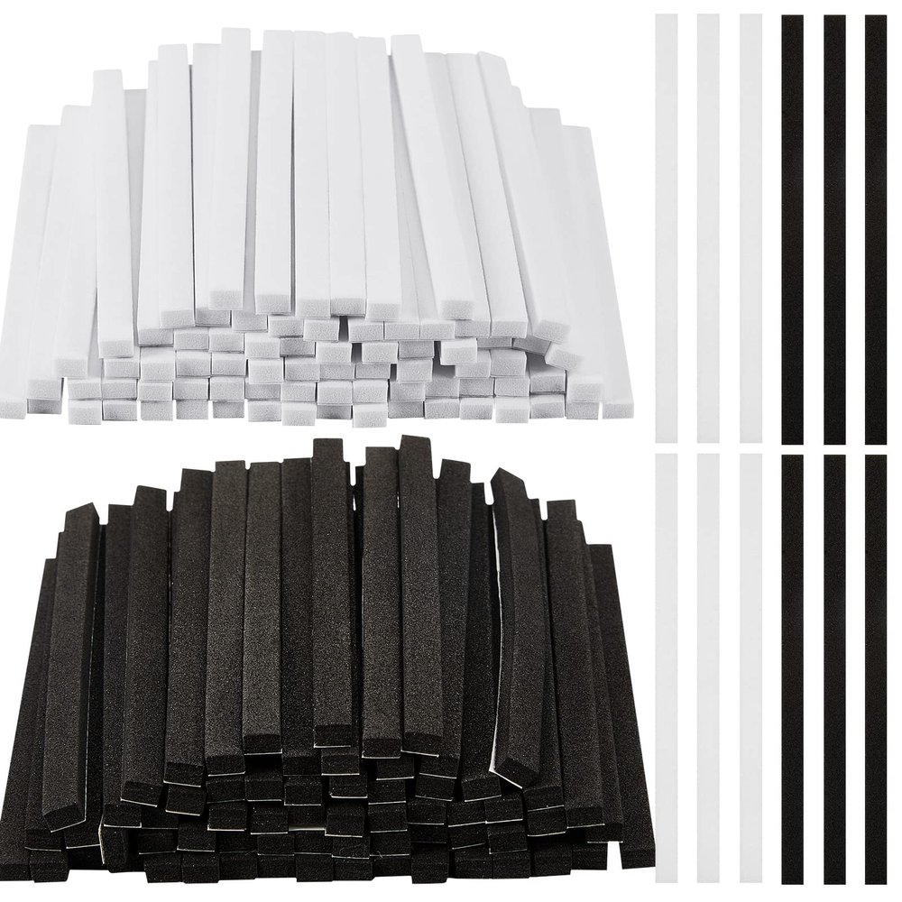 200 Pcs Womens Strap Cushion Insert Shoe Tape Cuttable Shoe Straps for Heels Foot Cushion for Heels, Pumps, and Sandals (Black, White)