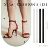 200 Pcs Womens Strap Cushion Insert Shoe Tape Cuttable Shoe Straps for Heels Foot Cushion for Heels, Pumps, and Sandals (Black, White) view 2