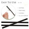 200 Pcs Womens Strap Cushion Insert Shoe Tape Cuttable Shoe Straps for Heels Foot Cushion for Heels, Pumps, and Sandals (Black, White) view 3