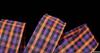 1 Pcs 1 1/2"W Gingham Plaid Checked Wired Ribbon Orange Black Purple 10 Yards, Ribbon for Gift Wrapping | #AA120RK view 1