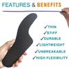 1 Pair Morton's Extension Orthotic,Carbon Fiber Insole,Rigid Foot Support Insert for Morton's Toe,Turf Toe,Hallux Rigidus,Arthritis 31.5cm(Men's Size 15/Women 16) view 2
